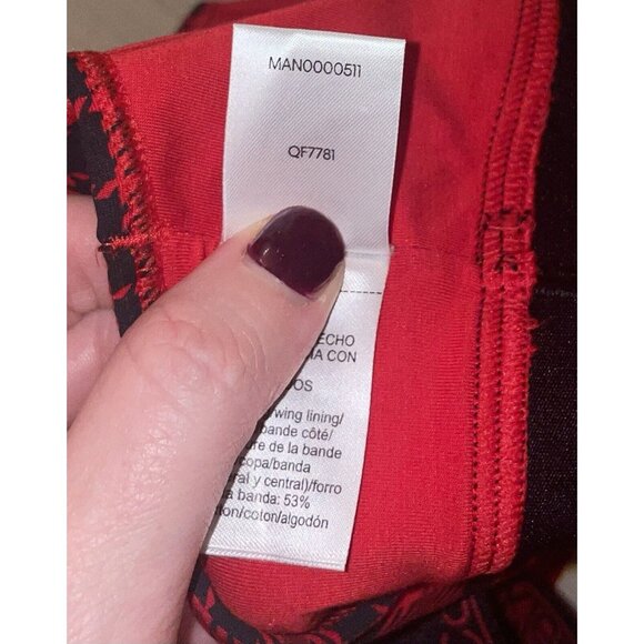 Calvin Klein QF7781 Modern Cotton Holiday Bralette Bra WF Womens L Large Plaid - Picture 6 of 6